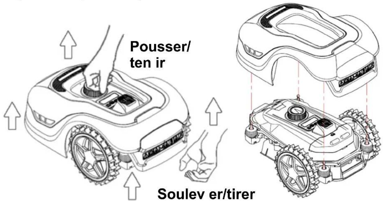 Texas TMX600 - Retrait du couvercle (seulement TMX600 / TMX1000 / TMX1300) - 1