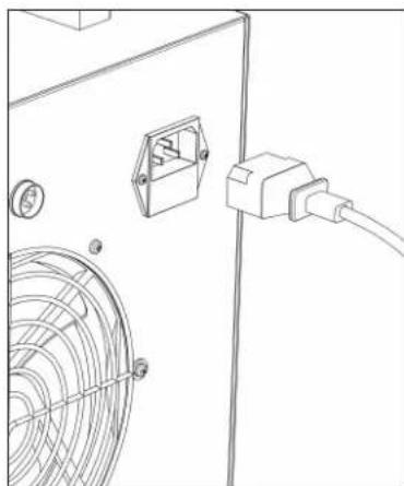 Alphacool Eiszeit 2000 Chiller - Kühlkreislauf mit dem Wasserein- und auslass des Wärmetauschers verbinden - 1