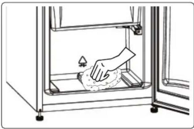 SHARP UD121T2W - Processo di sbrinamento del freezer - 1
