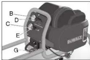 DEWALT D55167 - OUTLET PRESSURE GAUGE - 1