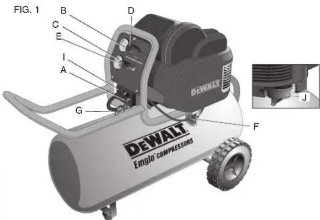 DEWALT D55167 - Fiche technique de la pompe/du moteur - 1