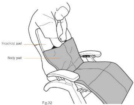 Headrest pad Body pad Fig.32