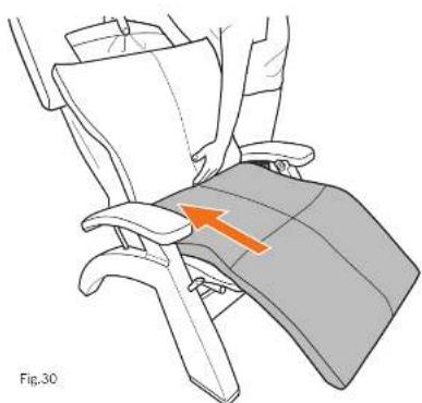 Human Touch Perfect Chair PC-610 - Install the pads - 4