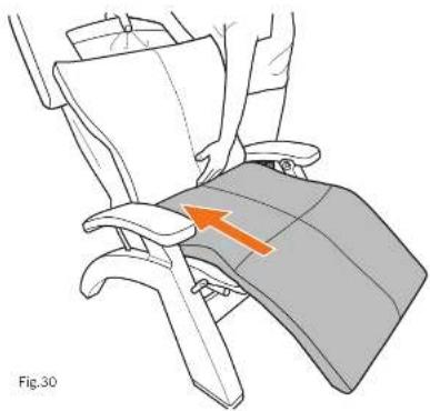 Human Touch Perfect Chair PC-610 - Instale las almohadillas - 4