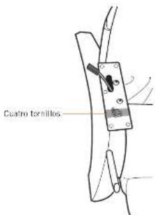 Cuatro tornillos.