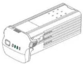Dessin au trait d'un dispositif électronique rectangulaire avec des ports et des connecteurs (sans texte ni symboles).
