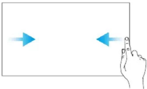 Main pointant vers une flèche bleue sur un fond rectangulaire blanc, sans texte ni symbole.