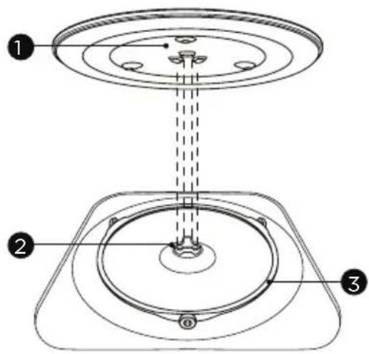 TEKA MW FS20 WH - Instalação do prato rotativo - 1