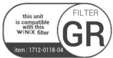 Winix T800 - Reimpostazione della durata del filtro: - 1