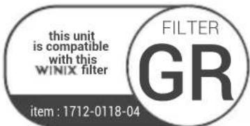 Winix T800 - Aterstall filterlivslängden: - 1