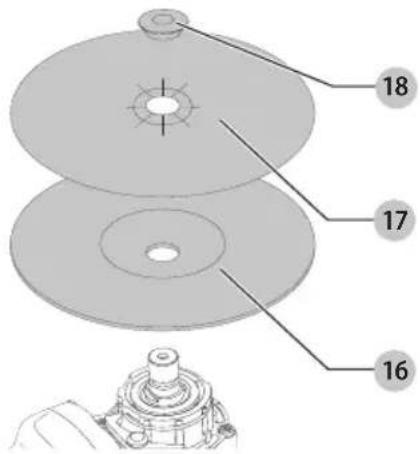 DEWALT DCG415B - Mounting Sanding Backing Pads (Fig. A, F) - 1