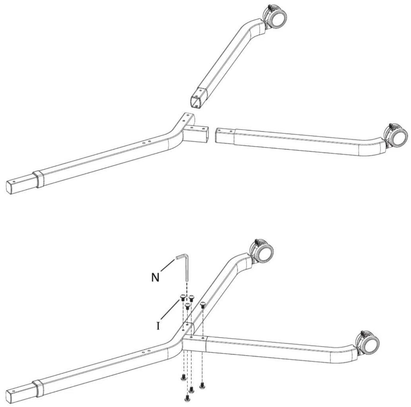 Kanto MTP100 - Assemble Legs Assemblez les jambes Ensamble las piernas - 1