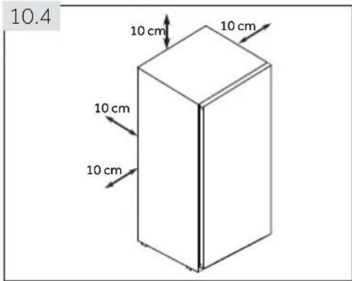 HAIER H4F272WEH1K - Space requirements - 2