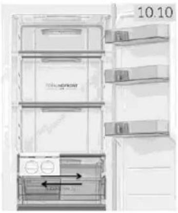 HAIER H4F272WEH1K - Mutarea dispozitivului pentru cuburi de gheata - 1