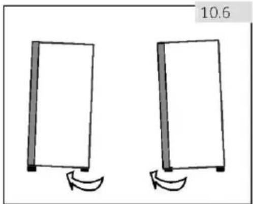 HAIER H4F272WEH1K - Používání nastavitelných noh - 1