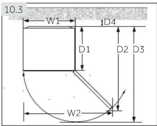 HAIER H4F272WEH1K - Space requirements - 1