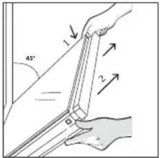HAIER H6 ID25B3LYTB - OUTSIDE THE OVEN: removal and cleaning the glass door - 3