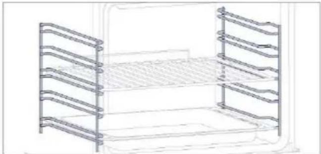 HAIER H6 ID25B3LYTB - Πλευρικές συρμάτινες σχάρες (μόνο εάν υπάρχουν\*) - 1