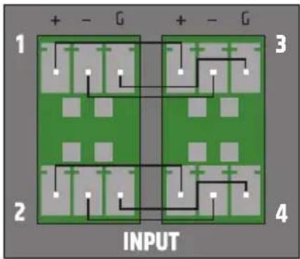 LD Systems AMP 405 - CONEXIONES DEL BLOQUE DE TERMINALES - 4