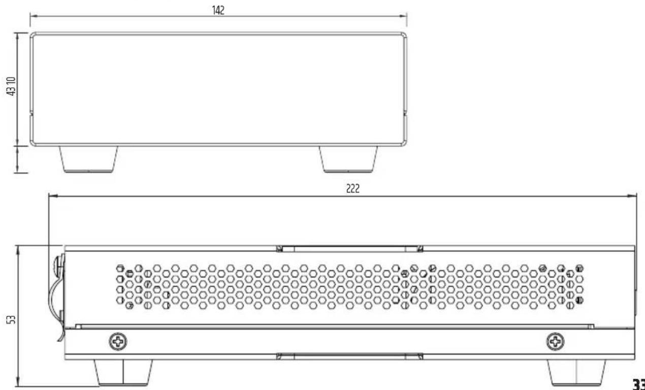 LD Systems AMP 405 - ABMESSUNGEN (MM) - 1