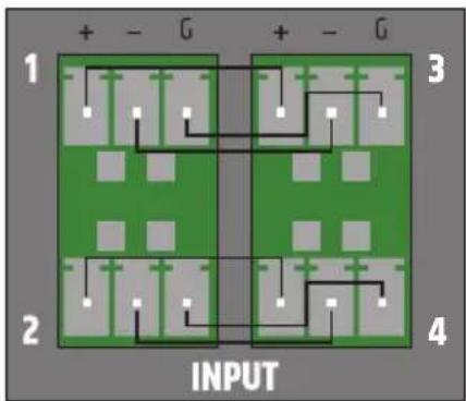 LD Systems AMP 405 - TERMINAL BLOCK CONNECTIONS - 4