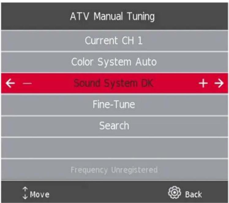 THOMSON 40HD2S14 - Syntonisation manuelle ATV - 1
