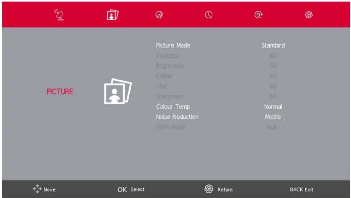 THOMSON 40HD2S14 - Menu image - 1