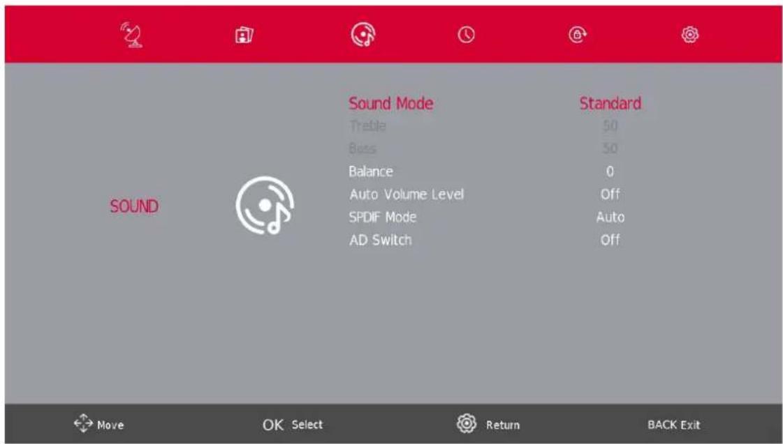 THOMSON 40HD2S14 - Menu son - 1