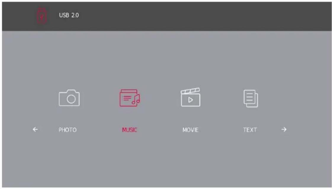 THOMSON 40HD2S14 - Menu Musique - 1