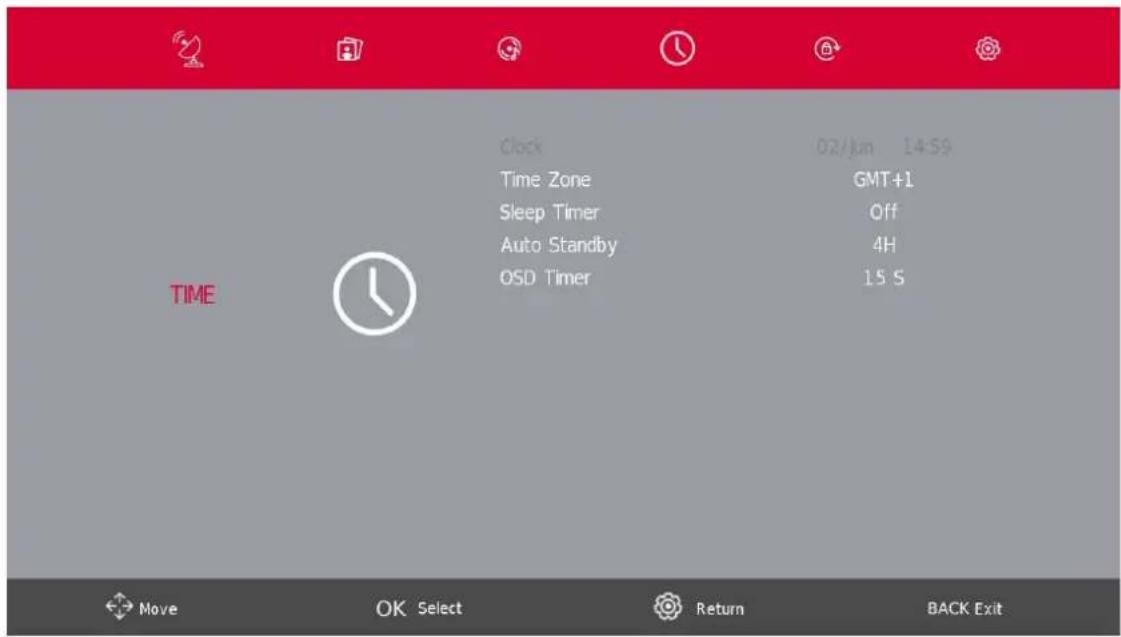 THOMSON 40HD2S14 - Menu Heure - 1