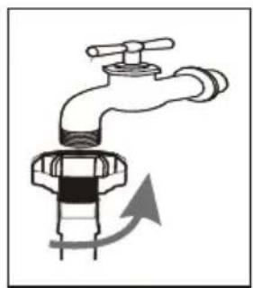 SIGNATURE SLF1243WBP-ANE - ■ Connect the inlet hose - 1