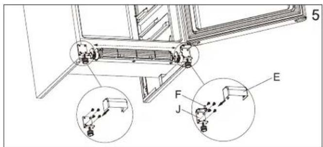 DANBY DUF167A5BSLDD - INSTRUCTIONS D'INVERSION DE PORTE - 2