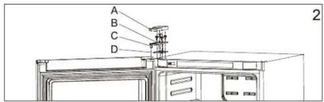 DANBY DUF167A5BSLDD - DOOR REVERSAL INSTRUCTIONS - 2