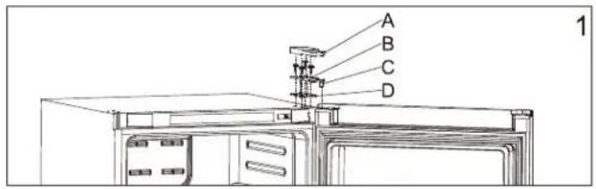 DANBY DUF167A5BSLDD - DOOR REVERSAL INSTRUCTIONS - 1
