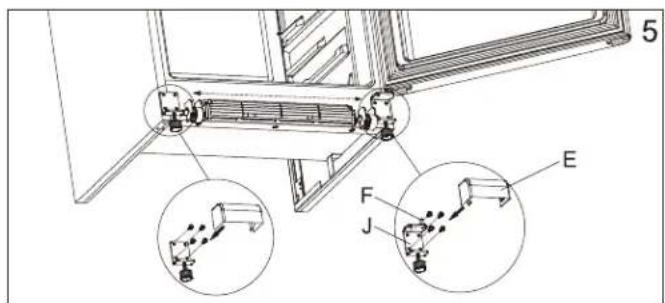 DANBY DUF167A5BSLDD - DOOR REVERSAL INSTRUCTIONS - 5