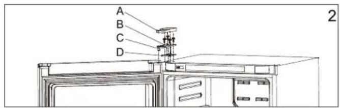 DANBY DUF167A5WDD - DOOR REVERSAL INSTRUCTIONS - 2