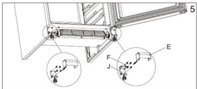 DANBY DUF167A5WDD - DOOR REVERSAL INSTRUCTIONS - 5
