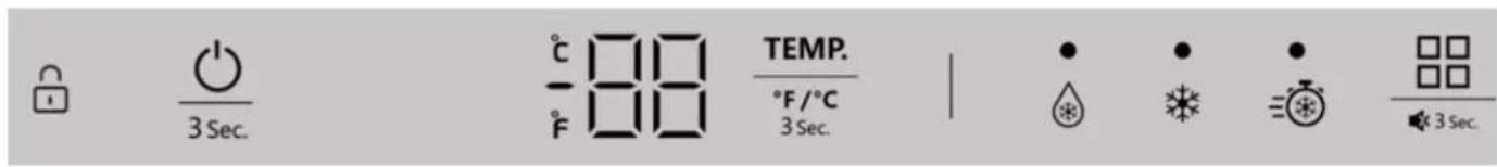 DANBY WUF170W - PANEL DE CONTROL - 1