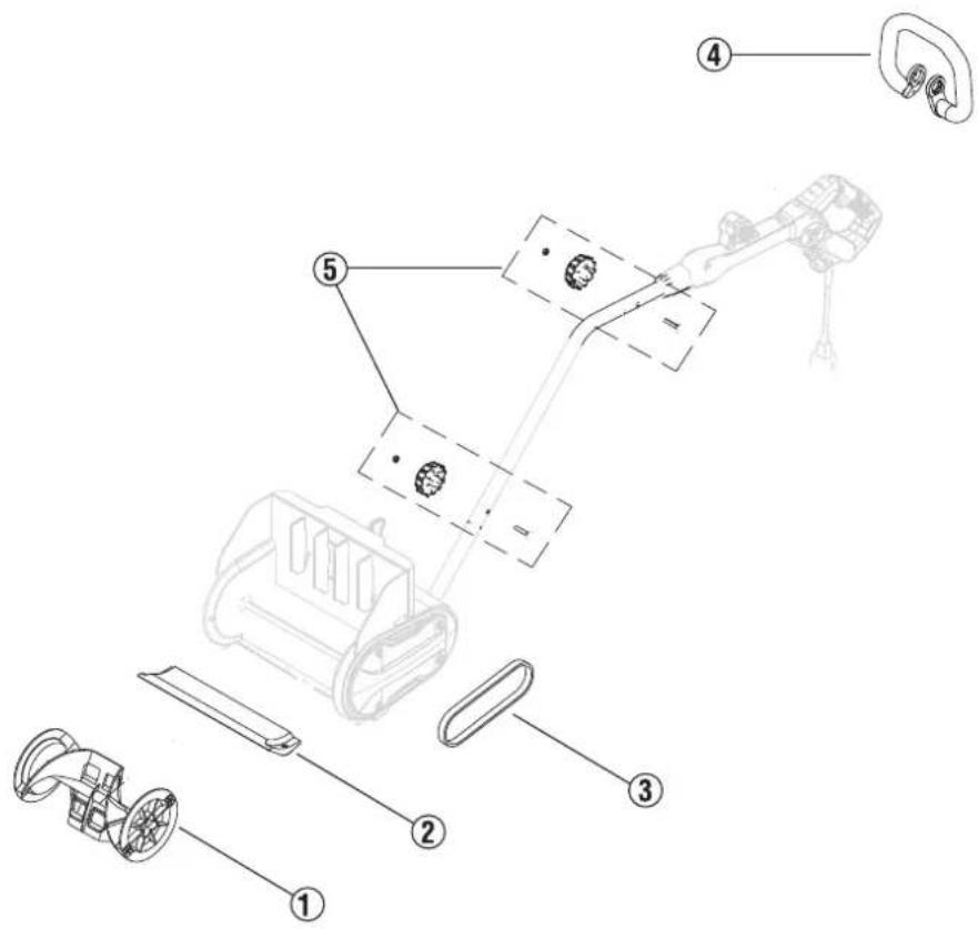 WESTINGHOUSE WSnow13S - STORING THE SNOW SHOVEL - 1
