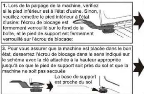 TCL FF0912WA0FR - ■ Mettre le lave-linge à niveau - 3