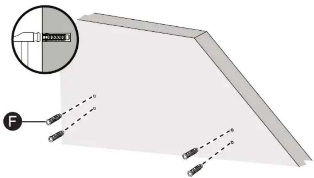 Best Buy BE-TVLTLC - STEP 5 - Option 2: Install on a solid concrete or concrete block wall - 4