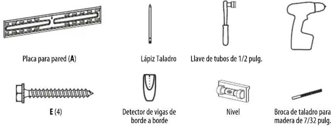 Best Buy BE-TVLTLC - PASO 5: Opción 1: Instalación en una pared con viga de madera - 1