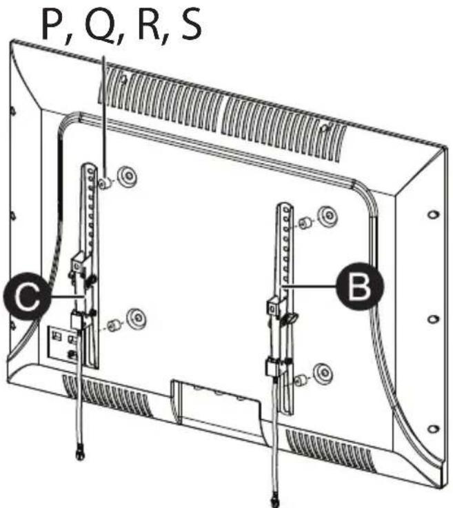 Best Buy BE-TVLTLC - STEP 3 - Option 2: Attach hardware to an irregular or obstructed back TV - 2