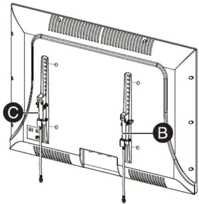 Best Buy BE-TVLTLC - STEP 3 - Option 1: Attach hardware to a flat back TV You'll need - 2