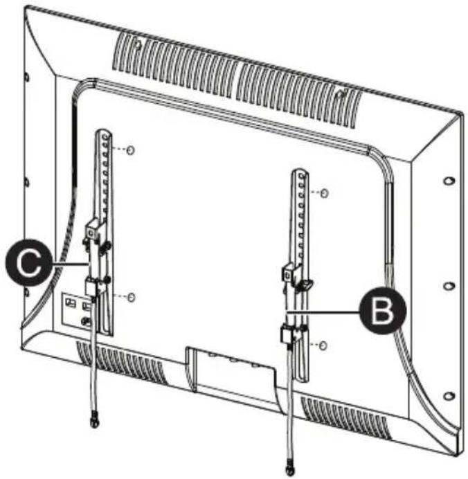 Best Buy BE-TVLTLC - Pour un téléviseur à dos de forme irrégulière ou obstrué : - 7