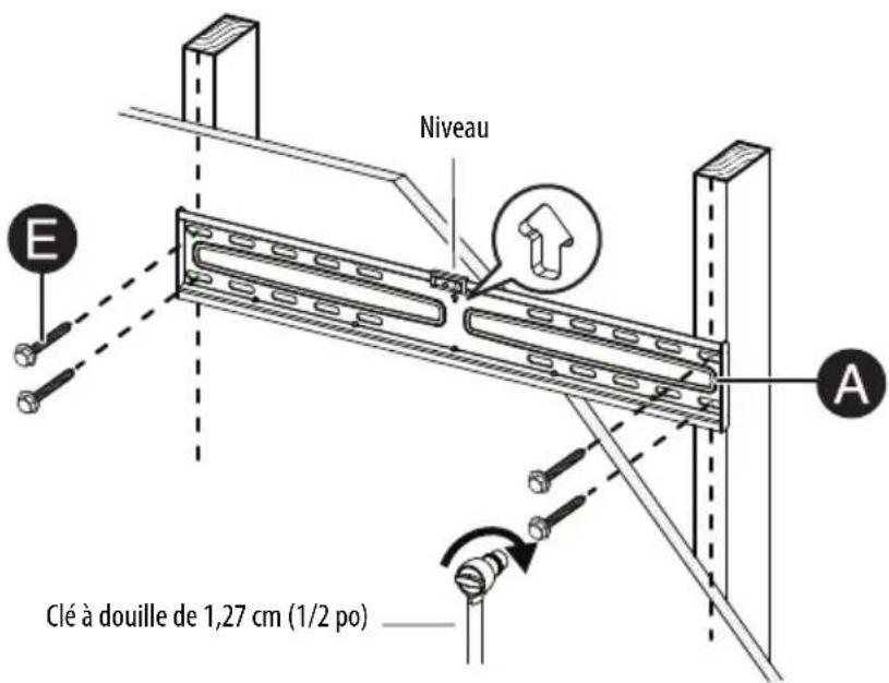 Best Buy BE-TVLTLC - ÉTAPE 5 - Option 1 : Installation sur un mur à montants en bois - 6