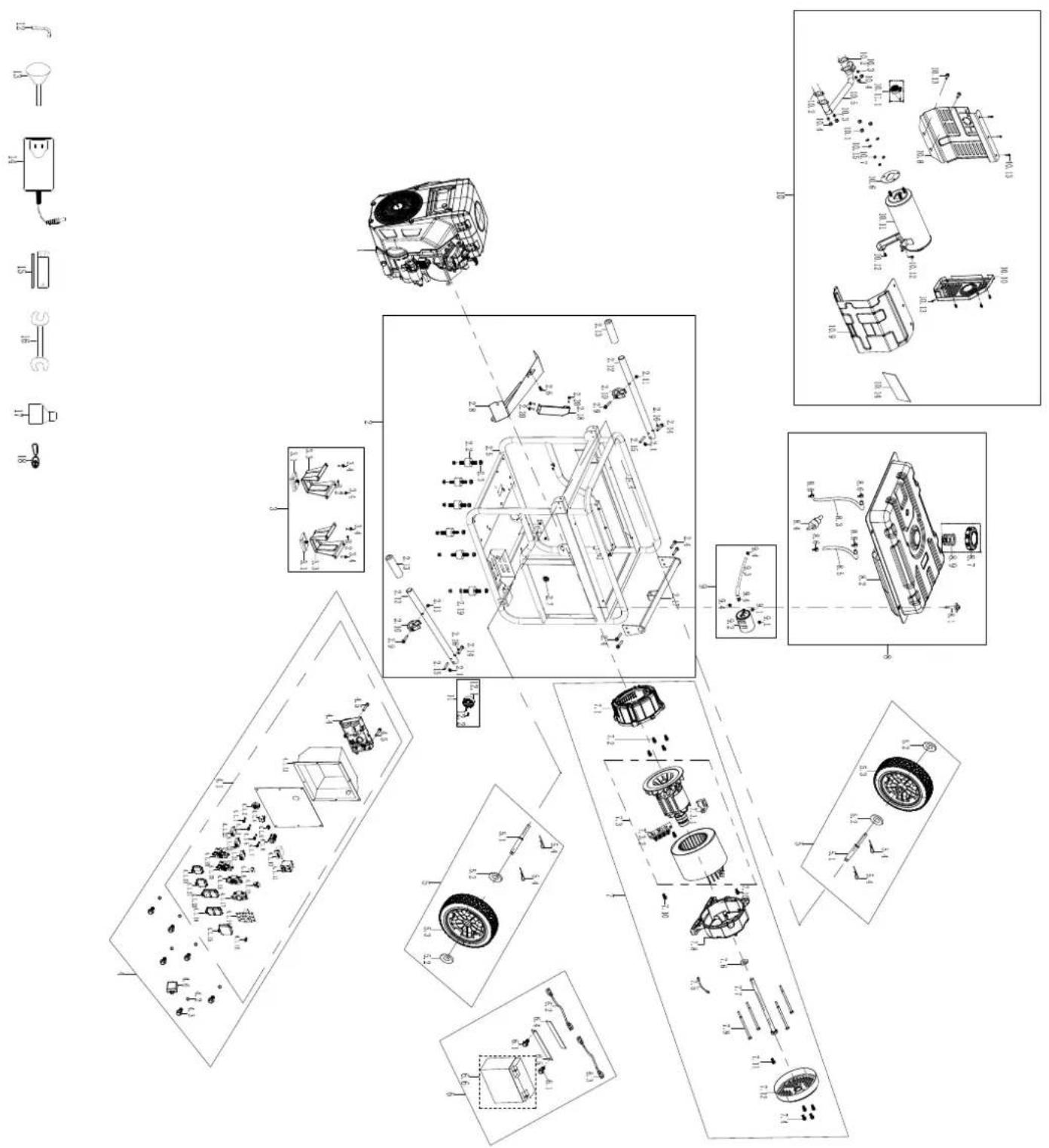 WESTINGHOUSE WGen14500c - ENGINE EXPLODED VIEW - 2