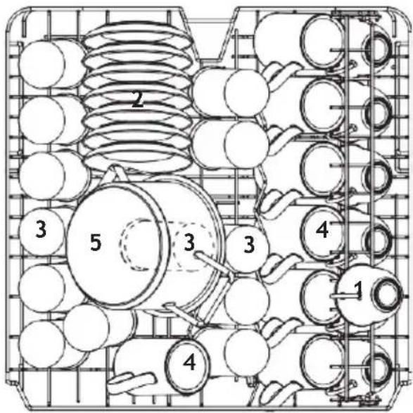 TEKA DFI 46740 - Upper basket: - 1