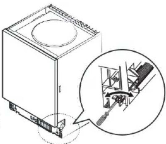 TEKA DFI 46740 - Step 3. Tension adjustment of the door spring - 1