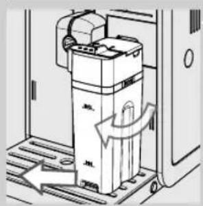 SAECO Moltio HD8769 - Enlèvement de la carafe à lait - 1